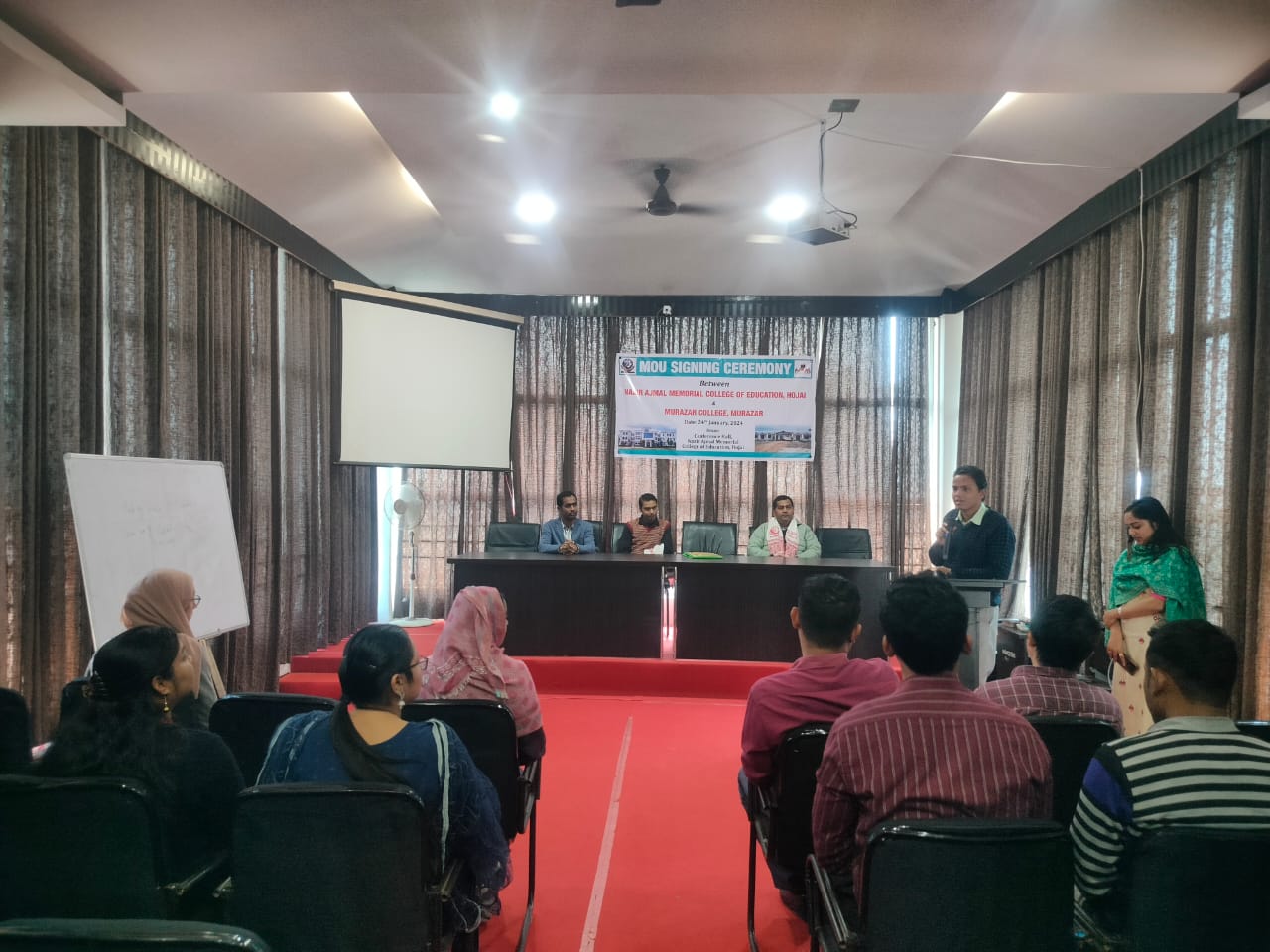 SHARING OF EXPERIENCE WITH FACULTIES OF NAZIR AJMAL MEMORIAL COLLEGE OF EDUCATION, HOJAI