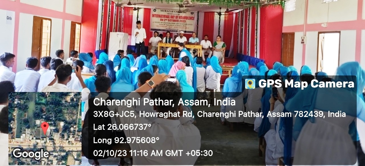 An Extempore Speech Competition program on the Eve of International Non-violence Day- on dated 02.10.2023